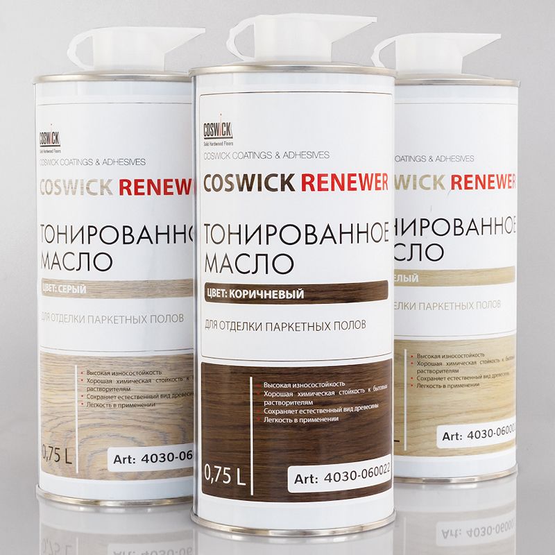  Тонир. масло для восстановления полов Coswick 4260-020093 Подснежник