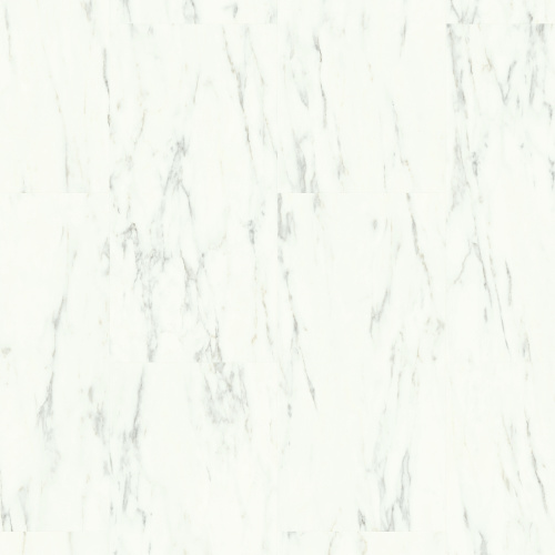  QS Alpha Vinyl ORO плитка AVSTU 40136 Мрамор каррарский белый