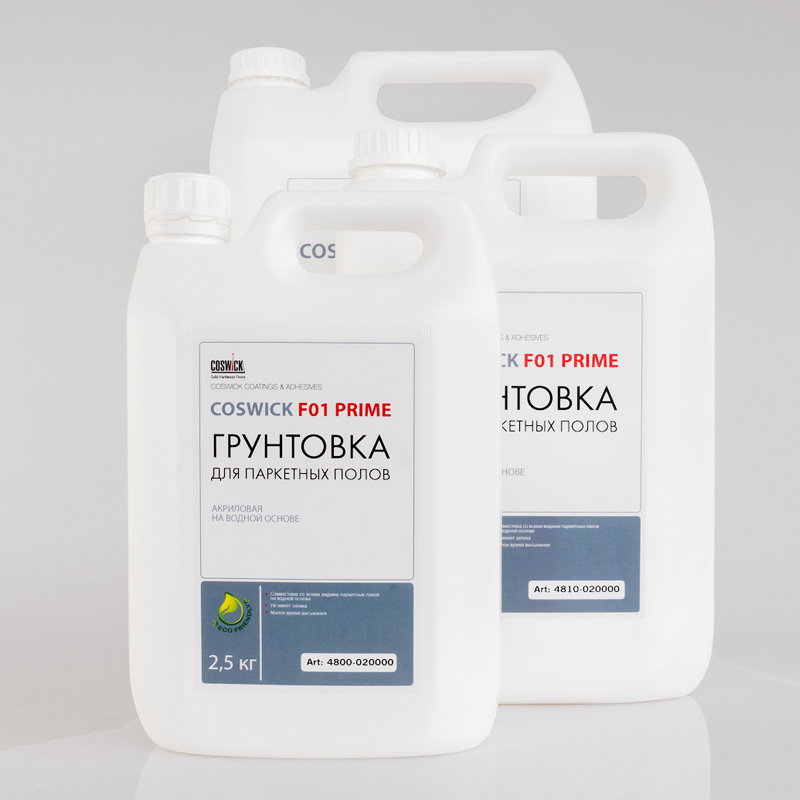  Грунтовка Coswick 4820-020000 Паркетная акриловая F01 Prime