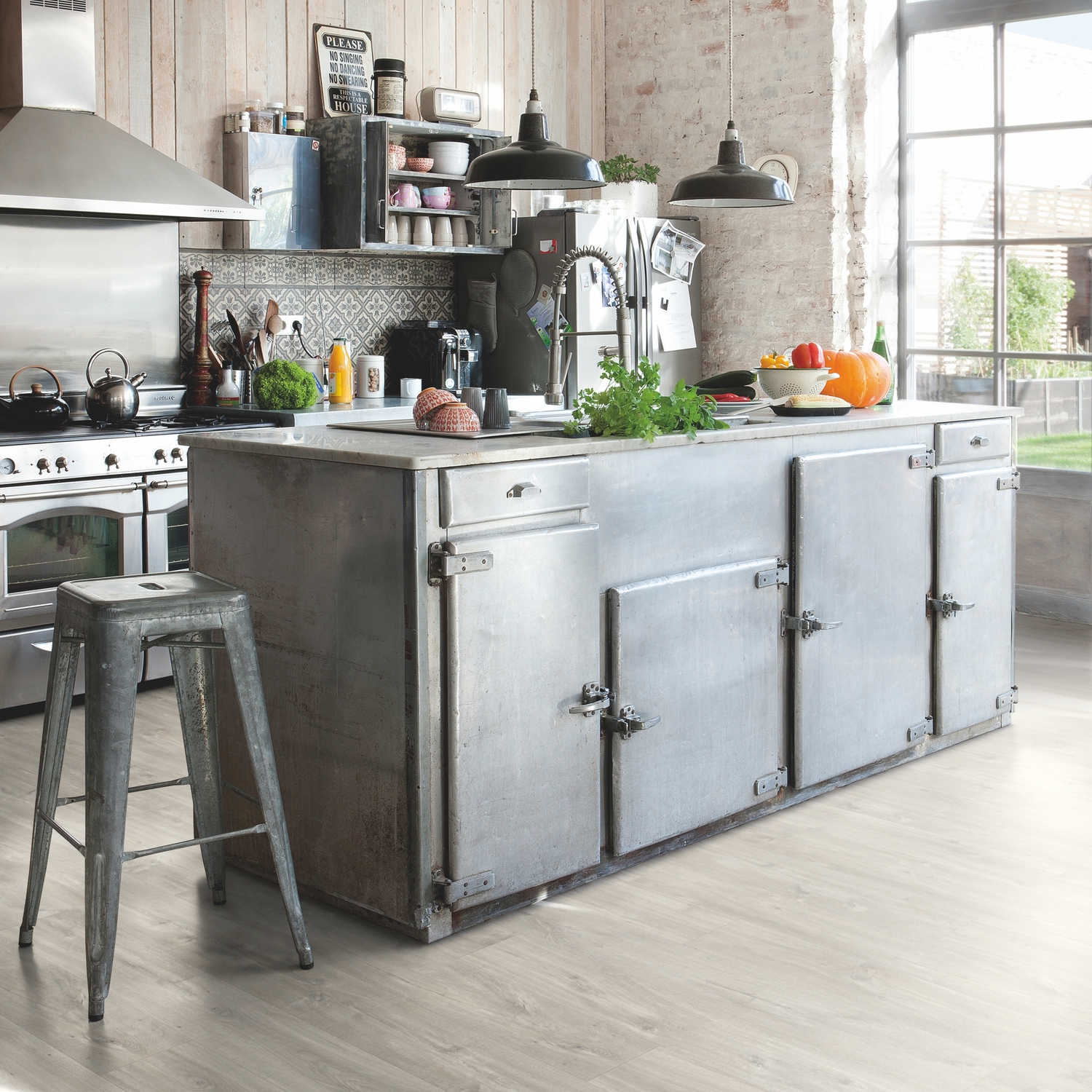  QS Alpha Vinyl BLOS планка AVSPU 40030 Дуб каньон серый пилёный