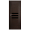 Межкомнатная дверь Profil Doors ПрофильДоорс Серия 74 Х Остекленное черный лак Венге Мелинга (миниатюра фото 1)
