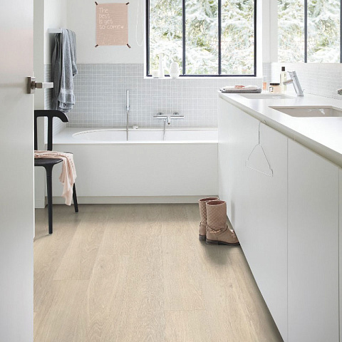 ПВХ-плитка Quick Step LIVYN Pulse Click PUCL 40080 Дуб морской бежевый (фото 4)