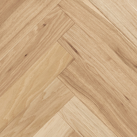 Wood Bee Herringbone Дуб Натур браш матовый Natur Brush, UV-лак gloss 5-9% (левая) (фото 1)
