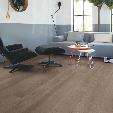 ПВХ-плитка Quick Step LIVYN Pulse Click PUCL 40078 Дуб плетеный коричневый (фото 4)
