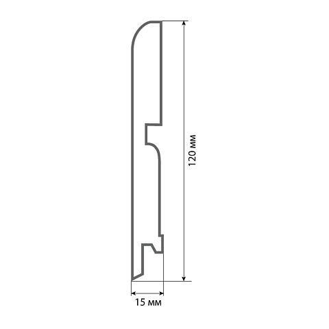 Finitura dekor R13 120х15х2400/ 011  (фото 2)
