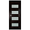 Межкомнатная дверь Profil Doors ПрофильДоорс Серия 46 Х Остекленное матовое Венге Мелинга (миниатюра фото 1)
