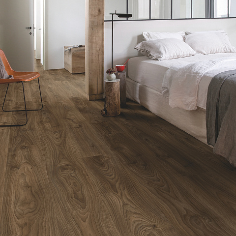 ПВХ-плитка Quick-Step QS LIVYN Balance Click BACL 40027 Дуб коттедж тёмно-коричневый (фото 3)
