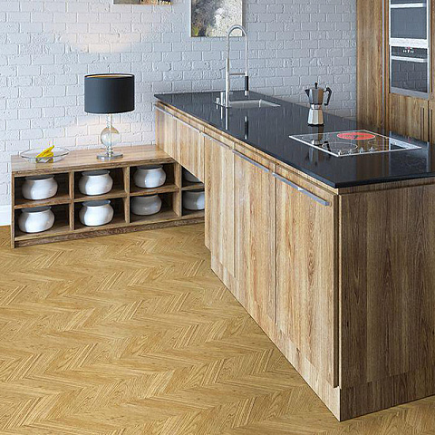 Пробковый пол Corkstyle Chevron Gold (glue) 6 мм (фото 4)