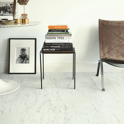 ПВХ-плитка Quick-Step QS Vinyl Flex BLUSH плитка SGTC 20305 Мрамор белый лунный (фото 2)