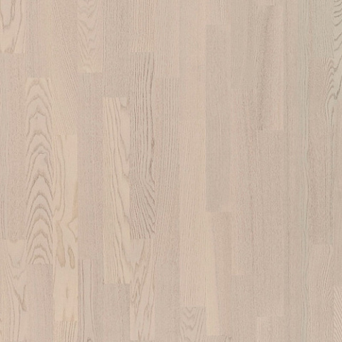 Паркетная доска Polarwood Ясень Рикотта Матт молочно-белый матовый трехполосный Ash Ricotta Matt Loc 3S (фото 1)