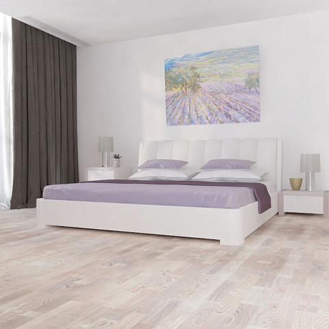 Паркетная доска Polarwood Дуб Тундра белый матовый трехполосный Oak Tundra White Matt (фото 5)