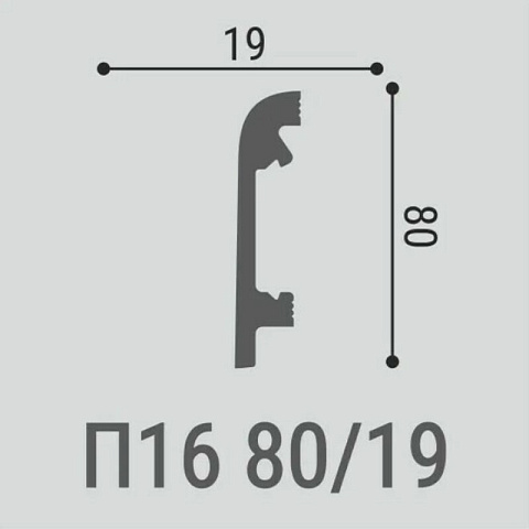 XPS П 16 80х19/ Белый  (фото 2)