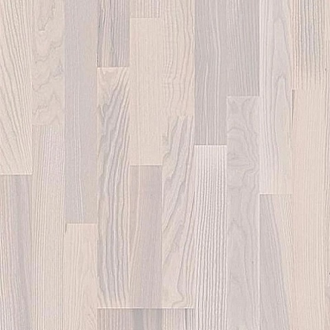 Polarwood Classic Дуб УЮТ БЕЛЫЙ, сорт. Робуст, белый матовый лак, 3-полосный (фото 1)