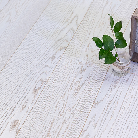 Паркетная доска Upofloor Дуб Гранд Нордик Лайт белый матовый однополосный Oak Grand Nordic Light 1S (фото 3)