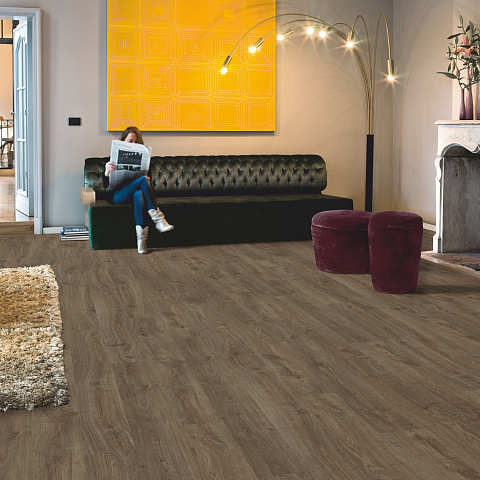 Ламинат Quick Step Eligna U3460 Дуб темно-коричневый промасленный (фото 3)