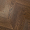 Coswick Французская елка 3-х слойная T&G шип-паз (45°) 1173-3217 Молочный Шоколад (Порода: Дуб) (миниатюра фото 1)