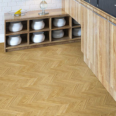 Пробковый пол Corkstyle Chevron Gold (glue) 6 мм (фото 3)