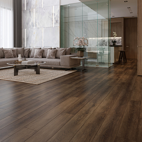 ПВХ-плитка Evofloor EvoFloor Home (Rus) Oak Сhocolate (фото 2)