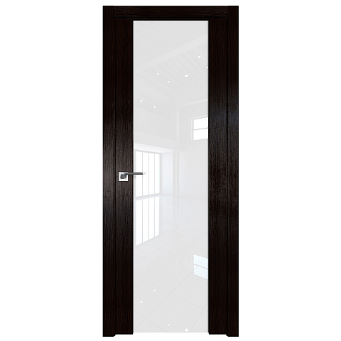 Межкомнатная дверь Profil Doors ПрофильДоорс Серия 8 Х Остекленное триплекс белый Венге Мелинга (фото 1)