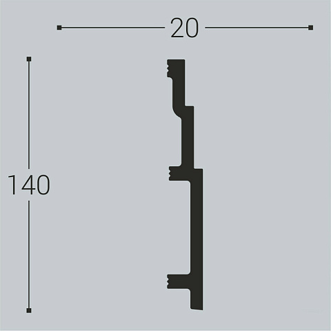 XPS П 13 140х20/ Белый  (фото 2)