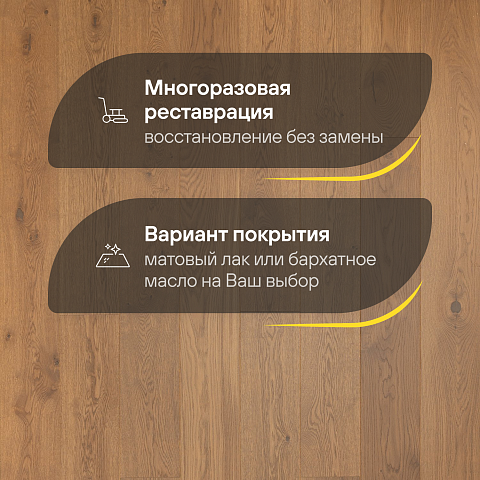 Crownwood Прайм 14мм Дуб Карамель Тренд однополосный матовый лак с фаской (фото 4)
