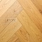 DW FLOORING Елка Английская 14 мм Дуб золотистый светлый DW 301U лак матовый с фаской (миниатюра фото 1)