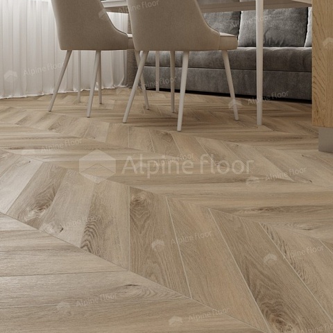 Alpine Floor LVT Chevron Alpine  ECO 20-6 Дуб Синистра Chevron 4V 43кл AB (фото 4)