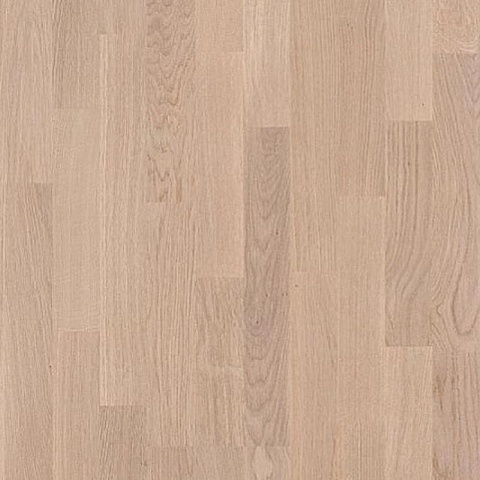 Polarwood Classic Дуб ТУНДРА БЕЛАЯ, сорт. Натур, белый матовый лак, 3-полосный (фото 1)