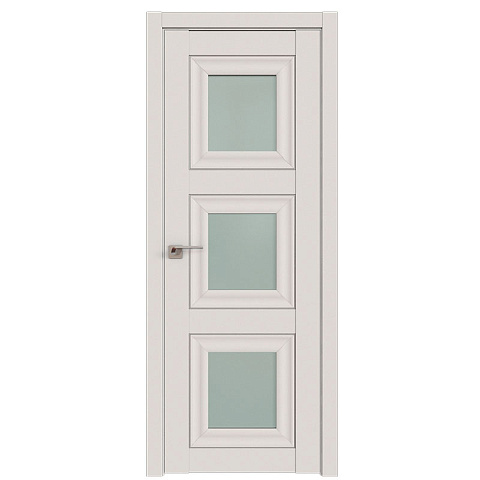 Межкомнатная дверь Profil Doors ПрофильДоорс Серия 97 U серебро Остекленное матовое Дарк Вайт (фото 1)