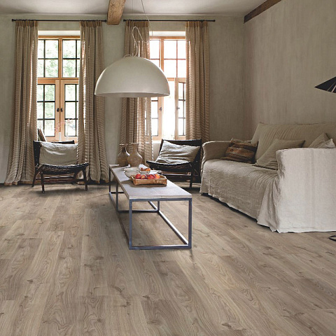 ПВХ-плитка Quick-Step QS LIVYN Balance Click BACL 40026 Дуб коттедж серо-коричневый (фото 3)