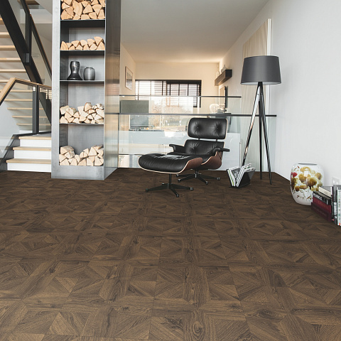 Ламинат Quick Step Impressive Patterns Ultra (Rus) IPU 4145 Дуб кофейный брашированный (фото 2)