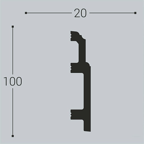 XPS П 10 100х20/ Белый (фото 2)
