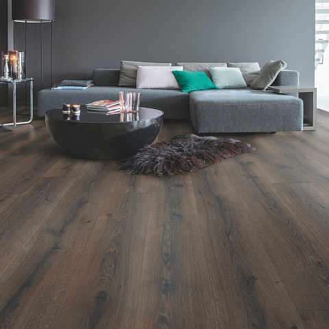 Ламинат Quick Step Majestic MJ3553 Дуб пустынный шлифованный темно-коричневый (фото 4)