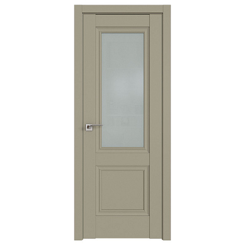 Межкомнатная дверь Profil Doors ПрофильДоорс Серия 2.37 U Остекленное матовое Шелл Грей (фото 1)