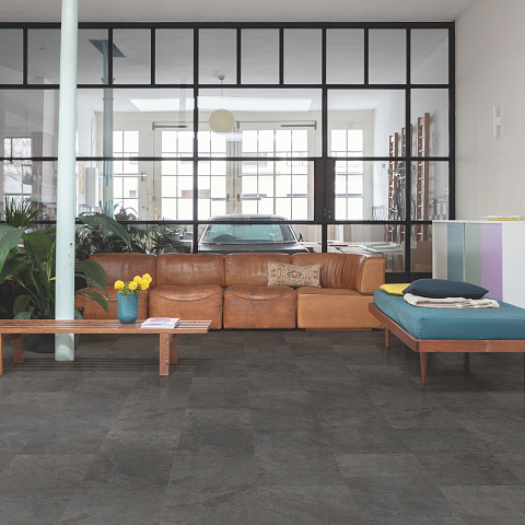 ПВХ-плитка Quick-Step QS Alpha Vinyl ORO BASE плитка AVSTT 40035 Сланец чёрный (фото 4)