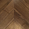 CROWNWOOD EXOTIC ONE Французская елка 45° 2-х слойная Орех Американский Натуральный Селект лак 600 х 125 х 12 / 1.50 м2 (миниатюра фото 1)