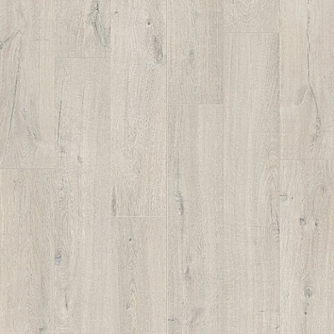 ПВХ-плитка Quick-Step QS LIVYN Pulse Glue Plus PUGP 40200 Дуб хлопковый белый (фото 1)