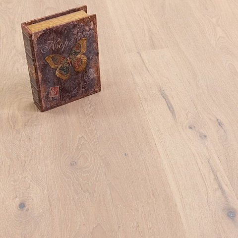 Паркетная доска Polarwood Дуб Артист Премиум белое масло однополосный Oak Premium 138 Artist White (фото 2)