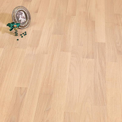 Паркетная доска Upofloor Дуб Уайт Шелк белый матовый трехполосный Oak White Chalk Matt 3S (фото 2)