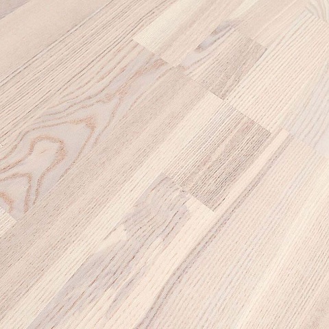 Polarwood Ясень Ливинг белый матовый трехполосный Ash Living White Matt 3S (фото 2)