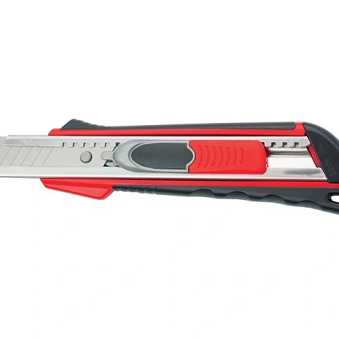 Нож Matrix 78936 с выдвижным лезвием Quick Blade 18 мм, металлическая направляющая, двойн. фиксатор (фото 1)